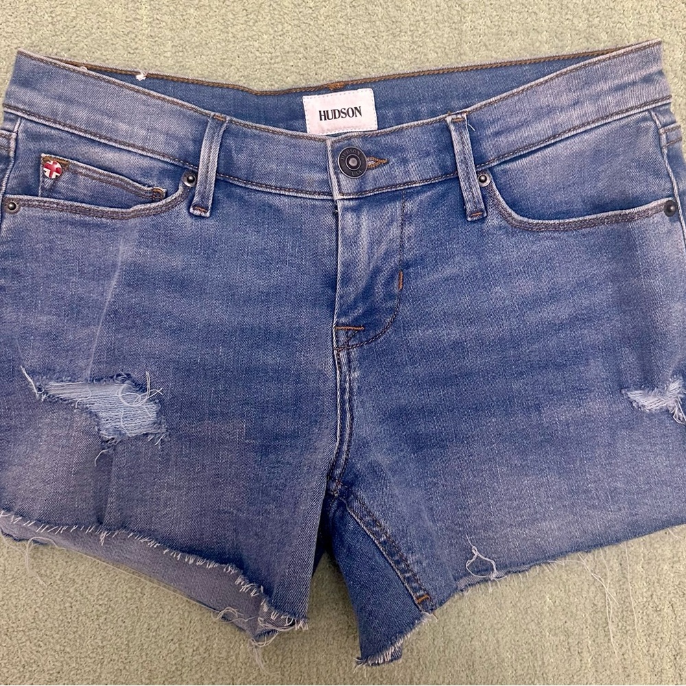Hudson Jeans Classic Blue Denim Shorts